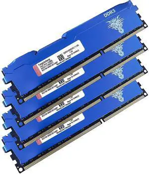 Yongxinsheng DDR3 32GB Kit (8GBx4) Desktop RAM 1600MHz PC3-12800 UDIMM Non-ECC Unbuffered 1.5V 2Rx8 Dual Rank 240 Pin CL11 PC Computer Memory Upgrade Module (Blue)