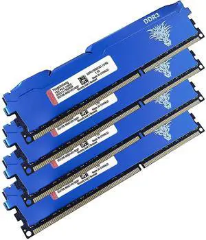 Yongxinsheng DDR3 32GB Kit (8GBx4) Desktop RAM 1866MHz PC3-14900 UDIMM Non-ECC Unbuffered 1.5V 2Rx8 Dual Rank 240 Pin CL13 PC Computer Memory Upgrade Module (Blue)