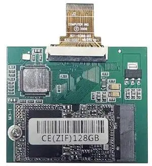 SELLTOONE 128GB SSD for iPod Classic 6th 7th iPod Video 5Gen 5.5th Replace HS081HA MK8010GAH MK8022GAA MK1634GAL MK1231GAL ZIF CE Solid State Drive (128GB)