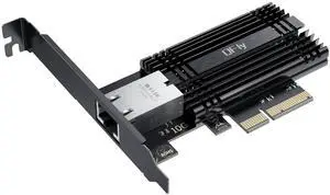 QFly 10Gb PCI-e Network Card, PCIe to 10 Gigabit Ethernet Adapter,Marvell AQtion AQC113C Controller,10G Base-T RJ45 Port NIC Card,Support Windows10/11/Server