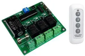 RC Remote 3 Channel Light Controller/Sequencer/System Controllable by Remote Railroad Compatible AC Voltage 100V-240V 50/60HZ. DC V Up to 100V Bonus Pedestrian and Beacon Mode