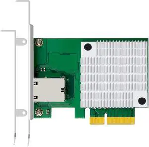GLOTRENDS 10Gb RJ45 Ethernet Network Card with Marvell AQtion AQC113 Controller, PCIE 4.0 X1 Interface, Compatible with MAC OS/Windows/Linux/ESX