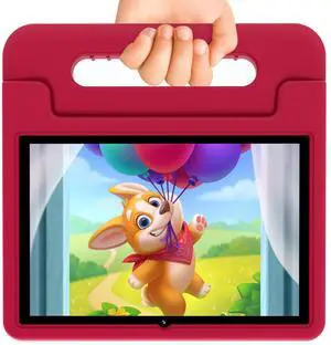CFVOCUY 2025 Kids Tablet, 10.1" Kid Tablet with Case, Quad-Core, 32GB Storage (1TB Expand), Pre-Installed Educational Apps and Parental Control, WiFi, for Ages 4-12, Eye Protection Mode