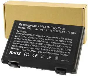 Futurebatt 6 Cell Laptop Battery for ASUS k61ic K60IJ K50IJ K50I K60I A32-F82 A32-F52 X8D X8B