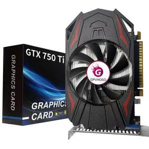 GPVHOSO GTX 750Ti 4GB GDDR5 Graphics Card, 640SP 128bit Direct X12 Computer Video Cards, PCI Express 3.0x16 Interface, VGA, HDMI, DVI-D, Low Power GPU for Working Gaming