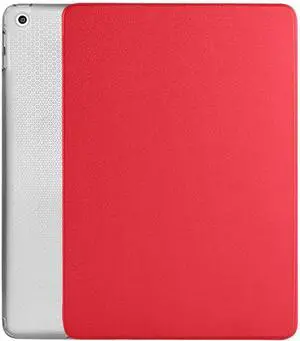 DuraSafe Cases iPad 10.5 Inch Air 3rd Gen [ Air 3 2019 ] MV172LL/A MV162LL/A MV152LL/A MUUT2LL/A MUUR2LL/A MUUQ2LL/A Trifold Slim Smart TPU Transparent Back Cover with Adjustable Stand Feature - Red