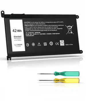 42WH WDX0R Laptop Battery for Dell Inspiron 13 15 5000 7000 Series 7573 7579 7378 7560 7569 5570 5567 5565 5378 5379 Latitude 3490 3580 3590 3340 3400 3390 3500 3189 3190 Vostro 5468 P69G 3CRH3 Y3F7Y