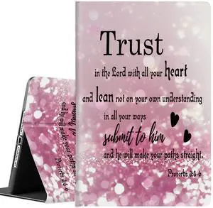 RYUITHDJP for Amazon Fire HD 10 Tablet Case HD 10 Plus 11th Gen with Bible Quote Design for Amazon Fire HD 10 Tablet Case Auto Wake Sleep Leather Cover