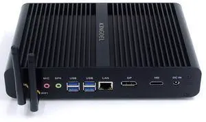 KINGDEL NC860 Fanless Mini PC, Powerful Mini Computer, Core i7 8th Gen. CPU, 16GB DDR4 RAM+512GB NVMe SSD, 4K:4096x2304, HD+DP, Metal Case, WF+BT