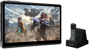 PeakDo 7" 60Hz Streaming Gaming Handheld 0 Latency 100ft Wireless Game Console Screen with Cooling Dock