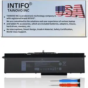 INTIFO 97Wh 1FXDH Laptop Battery Compatible with Dell Latitude 15 5501 5511 E5501 E5511 Precision 3541 3551 Series Notebook 01WJT0 1WJT0 0D191G D191G [11.4V 97Wh 6-Cell]