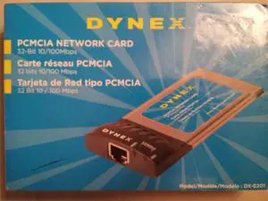 Dynex DX-E201 - Network adapter - CardBus - Ethernet, Fast Ethernet - 10Base-T, 100Base-TX