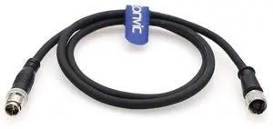 Eonvic Industrial M12 8 Pin X-Code Male to Female Ethernet Cable Cat5e High Flex Sheild Waterproof Industrial Gigabit Ethernet Networks Cable for Congex Industrial Camera (1M)