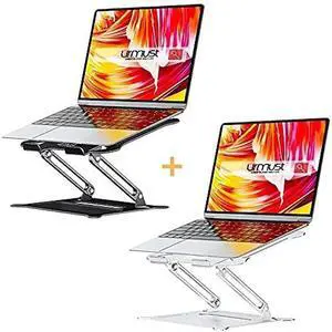Urmust Ergonomic Adjustable Laptop Stand (Black) Ergonomic Adjustable Laptop Stand (Silver)