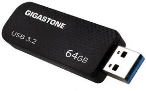 GIGASTONE 64GB Flash Drive (10 Pack) Z30 USB 3.2 Gen 1, 80MB/s Ultra Fast, Keychain Loop, Carbon Fiber Style, Push-Pull Design, Data Storage, Backup for PC/Mac/TV/Car, USB 2.0/3.0/3.1 Compatible