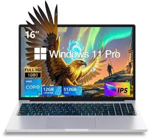 Z ZOLWAYTAC Gaming Laptop Computer - FHD 1920x1200 IPS 16:10 Screen, Core i5(Up to 3.5GHz) Quad-Core, 12GB RAM/512GB SSD, Aluminum Body, WiFi + USB 3.2/HDMI/Type-C, Slim Laptop