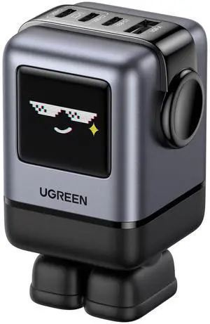 UGREEN Uno 100W USB C Charger, Nexode 4-Port GaN Charger Compact Fast USB C Power Adapter for MacBook Pro/Air, iPad Pro, iPhone 16 Pro, Galaxy S24 Ultra, Pixel 9, Steam Deck, ROG Ally