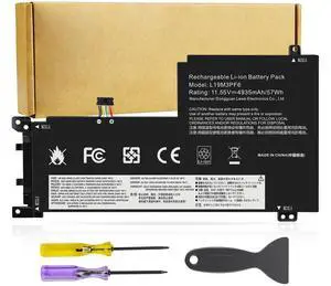 L19M3PF6 L19L3PF2 L19C3PF5 Battery Replacement for Lenovo Ideapad 5-15IIL05 5-15ARE05 5-15ITL05 5-15ARE05 5 15IAL7 5 15ABA7 Series L19L3PF2 L19C3PF5 L19M4PF1 L19L4PF1 L19C4PF1 L19D3PF3 L19C3PF4