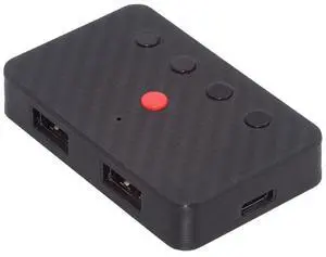 cablecc 2.4G Bluetooth(BT) Converter with Receiver Type-C Power USB Wired Keyboard and Mouse Convert to Wireless for Laptop Tablet Phone