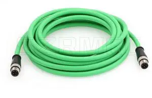 M12 D-Code 4 Pin Male to 4 Pin Male Ethernet Cable Cat5e High Flex Waterproof Network Cable for Industrial Camera Sensor Automation (1M,Green) M12 D-Code 4 Pin Male to 4 Pin Male Ethernet Cable Cat5e High Flex Waterproof Network Cable for Industrial Camera Sensor Automation (1M,Green)