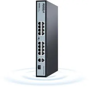 SODOLA 16 Port PoE Switch/16 PoE+ Ports 100Mbps, 2 Gigabit Ethernet Uplink&1 SFP Slot, 200W Built-in Power Supply, 802.3af/at, Plug & Play Unmanaged Network Switch for Surveillance
