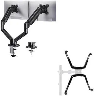 HUANUO Dual Monitor Mount and HUANUO Universal VESA Mount Adapter Kit