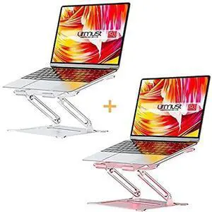 Urmust Ergonomic Adjustable Laptop Stand (Silver) Ergonomic Adjustable Laptop Stand (Rose Gold)