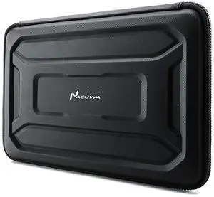 Nacuwa 360° Protective Laptop Sleeve for 16-inch New MacBook Pro M3/M2/M1 Pro/Max A2991 A2780 A2485 A2141 2023-2019, Shockproof, Water-Resistant Ultrabook MacBook Bag Case with Accessory Pocket, Black