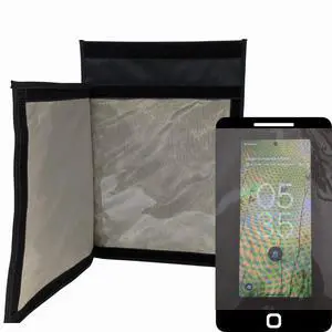 Veteran Business: Transparent Faraday RFID Blocking Tablet/Cellphone Faraday Case | WiFi, Bluetooth, Cellular Blocking Case - Transparent Confidence