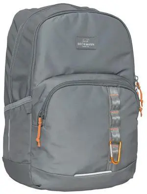 Beckmann SPORTS JR. School Backpack for Kids  Lightweight & Durable  Ergonomic Design  30L Capacity  Ages 8-13, Elementary school, 3rd & 7th grade, Sports, & Travel. GREEN ORANGE