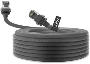 Marx Starlink Gen 3 Ethernet Cable Extension 75FT for Standard V3 Accessories Replacement Waterproof High-Speed Indoor and Outdoor Data Transmission Gray