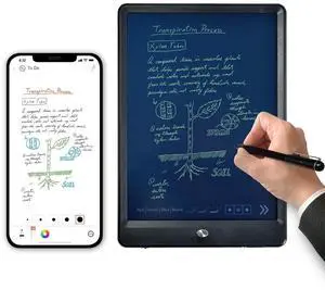 Ophayapen Digital Smart Pen and Writing Board Set, Real-time Sync for Digitizing, Convert to Text,Storing, and Sharing Paper Notes, Compatible with Smartphone (Android and iOS)