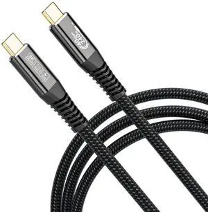 HOTUTUKI 240W for USB 4 Long Cable 6.6 ft, Support 8K@60Hz, 4K@144Hz 40Gbps/240W PD Charging Compatible with Thunderbolt 4/3 iPhone 15 Pro/15 Pro Max, MacBook Pro, Docking, eGPU, SSD, Surface Pro