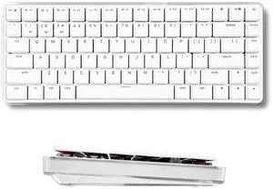 Macally Wireless Mechanical Keyboard for Mac | Compatible Bluetooth Apple Keyboard (75% Size, Blue Tactile Switches) Compact, Multi Device, Backlit for MacBook Pro/Air, iMac, Mac mini/Pro