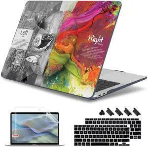 May Chen Compatible with New MacBook Air 13 inch Case 2021, 2020 2019 2018 Release Model: M1 A2337 A2179 A1932, Plastic Hard Shell Case Cover for Mabook Air 13 inch with Retina Dispaly, Brain