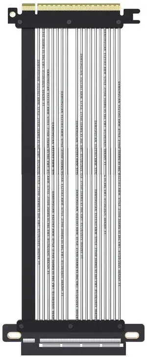 GLOTRENDS 300mm PCIe 5.0 X16 Riser Cable Straight Angle for GPU Server, Support Cascading to Extend Length, Industrial-Grade Performance