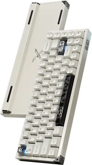 Piifox Defender 68 Rapid Tenkeyless Wired Gaming Keyboard with Magnetic Switch,RGB HotSwapple,Aluminium Base,65% Layout 68 Keys,8K Polling, Per-Key Custom PC Gaming Keyboards(White)