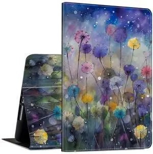 Case for Amazon Kindle Fire Max 11 Tablet (13th Gen, 2023 Release) 11" PU Leather Slim Folding Adjustable Stand Smart Cover with Auto Wake/Sleep for Fire 11 Max Tablet,Watercolor Wildflower