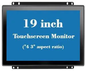 RIUIIN 19 Inch Open Frame Capacitive Touchscreen Monitor, 1280x1024 Resolution 5:4 Aspect Ratio Waterproof,VESA+Panel Mount, for Kiosk, Automation, POSVendingHMI and Digital Signage 7x24h Work