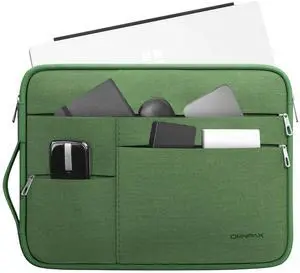 Omnpak Surface Pro 11 Case,13 inch Laptop Sleeve for Surface Pro 12/11/10/9/8/X/7/6/5/4/3 with Multi-Pocket and Side Handle Strap,Water-Resistant Laptop Carrying Bag