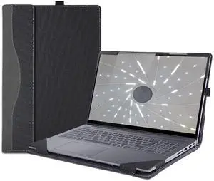 LIMIYUE Laptop Cover Case for HP OmniBook X Flip 16 inch NGAI 16-as 16-ar & for OmniBook7 Flip 16-au Sleeve,PU Leather Protective Shell Detachable Notebook PC Bag Accessories (Dark Grey)