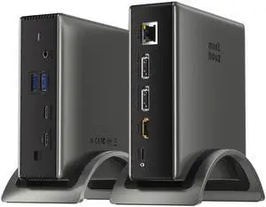 Laptop Docking Station,Minthouz PD3.1 3 Monitor Docking Station 140W Power, USB Dock with 8K Displayport*2+8K HDMI, RJ45,10G USB-C,2*USB-A 3.0,3.5mm Audio/Mic for Windows/Mac System Computer