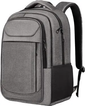 JARWAM 15.6 Inch Travel Backpack, Business Laptop Backpack, Water Resistant Durble Slim Casual College School Computer Nurse Work College School Bag, Travel Daypack Bag Gifts for Men Women, Grey