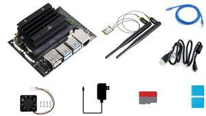 Waveshare Jetson Nano Development/Expansion Kit Alternative Solution of B01 Kit Come with Carrier Board Jetson Nano Module Official Heatsink and More Extra Free Accessories
