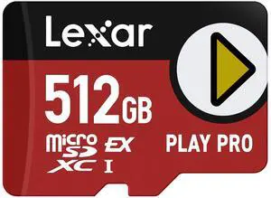 Lexar 512GB Play PRO microSD Express Card, UHS-I, C10, U3, V30, Full HD, 4K, Up to 900/600 MB/s Memory Card, Compatible w/Nintendo-Switch 2, ASUS ROG Ally, Steam Deck, Gaming (LMSXPS0512G-BNNNU) Lexar 512GB Play PRO microSD Express Card, UHS-I, C10, U3, V30, Full HD, 4K, Up to 900/600 MB/s Memory Card, Compatible w/Nintendo-Switch 2, ASUS ROG Ally, Steam Deck, Gaming (LMSXPS0512G-BNNNU)