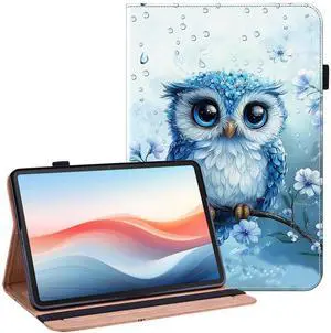 YHDXUYS Case for Amazon Fire HD 10 and 10 Plus Tablet (13th/11th Generation, 2023/2021 Release) with Multi-Angle Stand and Pen Holder, Rainy Owl
