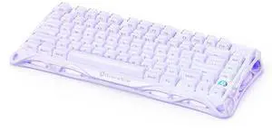 GravaStar Mercury V75 Gaming Keyboard  HallEffect MagneticSwitch Keyboard, 79Key, 8000Hz Polling, 0.005RT, Wired USB-C, RGB Backlit, Adjustable Actuation, SemiAluminum Chassis (Lavender Purple)