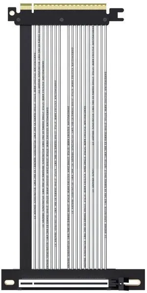 GLOTRENDS 300mm PCIe 5.0 X16 Riser Cable Right Angle for GPU Server, Support Cascading to Extend Length, Industrial-Grade Performance