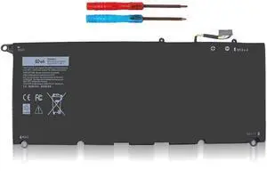 PW23Y 0PW23Y Laptop Battery for Dell XPS 13 9360 P54G002 13-9360-D1605G 13-9360-D1605T 13-9360-D1609 13-9360-D1609G 13-9360-D1705G XPS 13 2017 Series Replacement TP1GT RNP72 0RNP72 0TP1GT OPW23Y