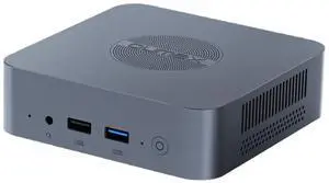 OUMAX Max N Mini pc, Intel 12th Gen N100(4C/4T, up to 3.4GHz), 16GB DDR4 RAM 512GB M.2 SSD, Dual LAN Intel n100 Micro pc Support Dual HDMI 4K@60Hz, WiFi5/BT5.0/USB3.2, Low Power, Stellar Grey